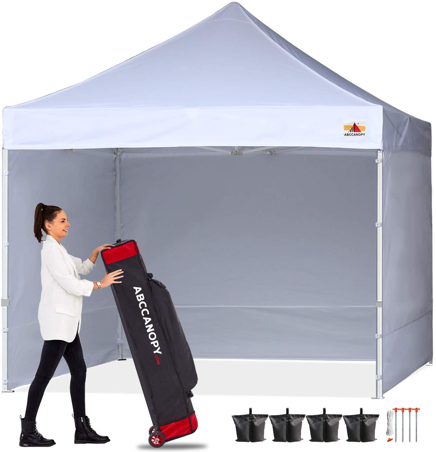 ABCCANOPY Ez Pop-Up Canopy Tent With Sidewalls