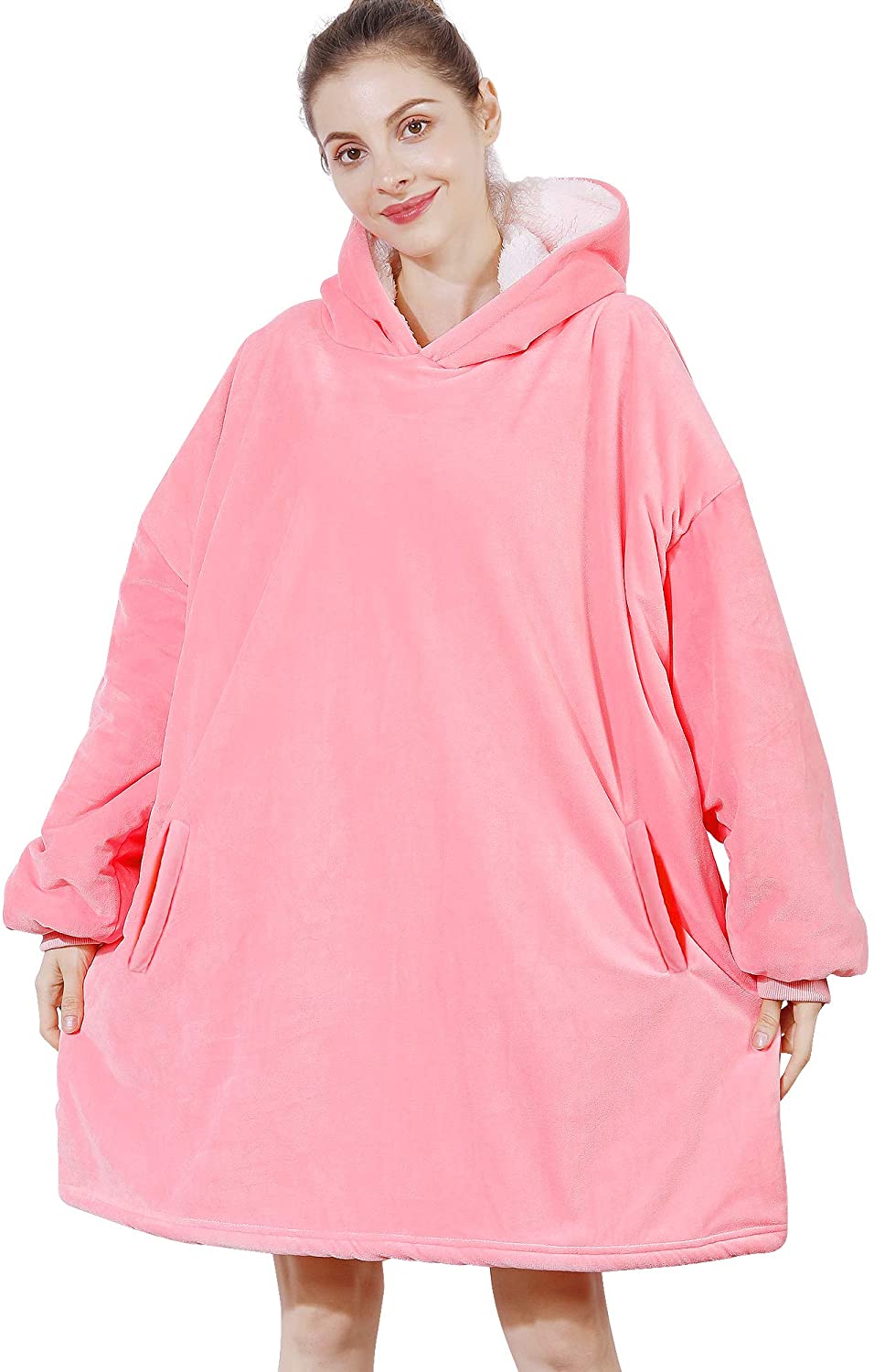 AmyHomie Microplush Shrink-Resistant Sweatshirt Blanket
