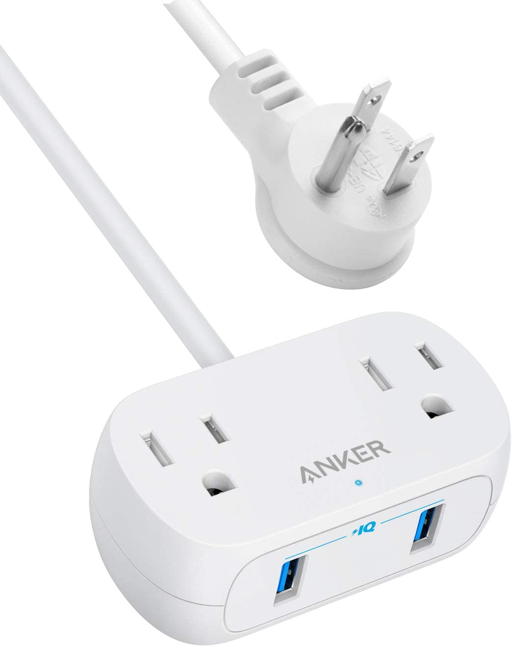 Anker PowerExtend 4-In-1 Mini Flat USB Extension Cord, 5-Foot