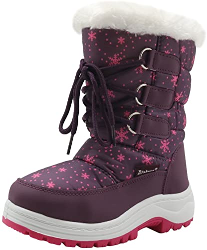 Apakowa Insulated Girl’s Snow Boots Size 12