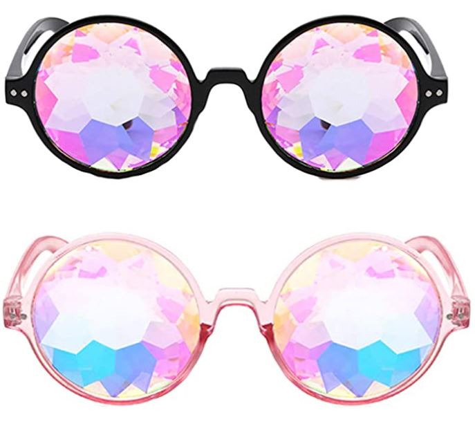 Armear Plastic Kaleidoscope Rainbow Prism Sunglasses