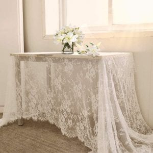 B-COOL Antique Wedding Eyelash Lace Tablecloth