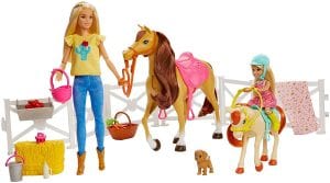 Barbie Hugs ‘n Horses Realistic Girls’ Toy, Age 5