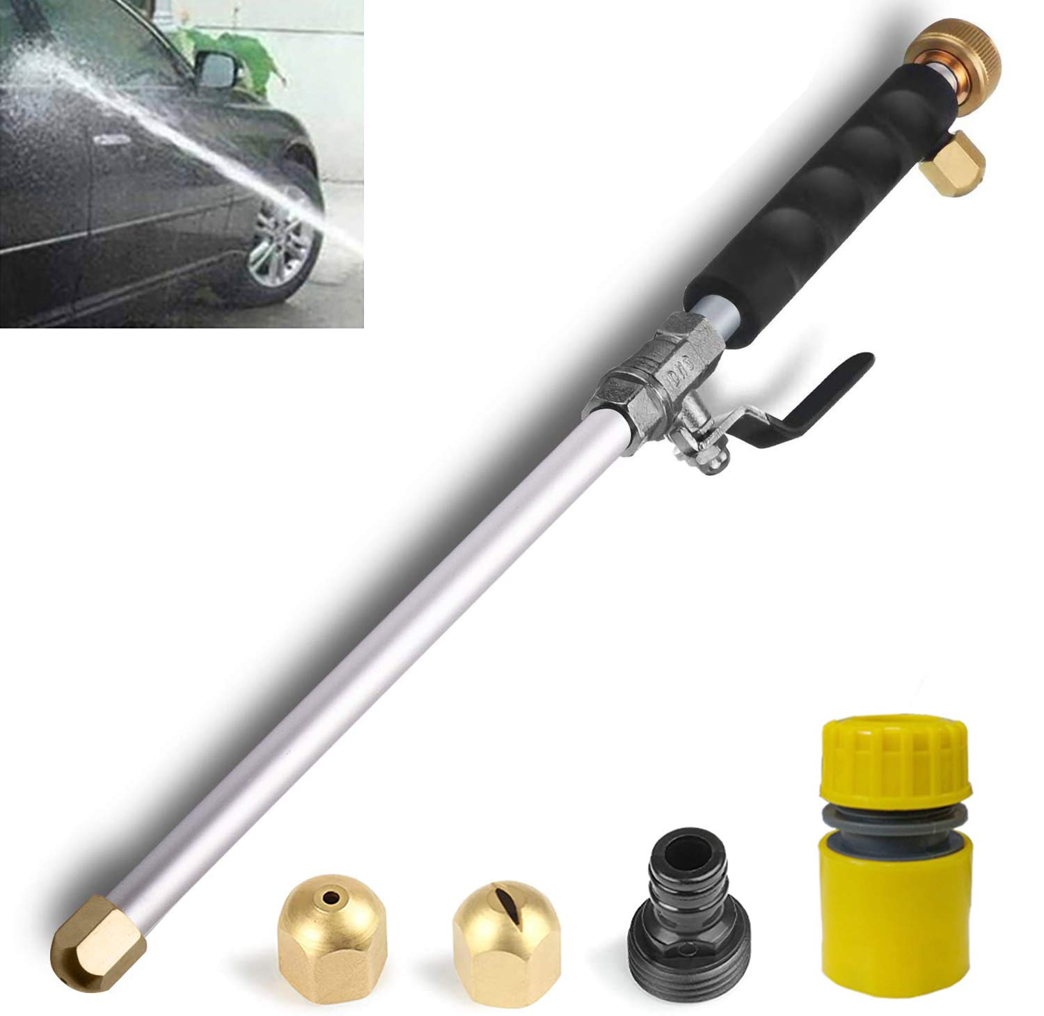 BBear Stainless Steel Power Washer Attachment For Garden Hose
