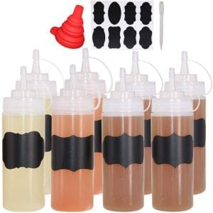 Belinlen Squirting Squeeze Bottles For Sauces, 8-Pack