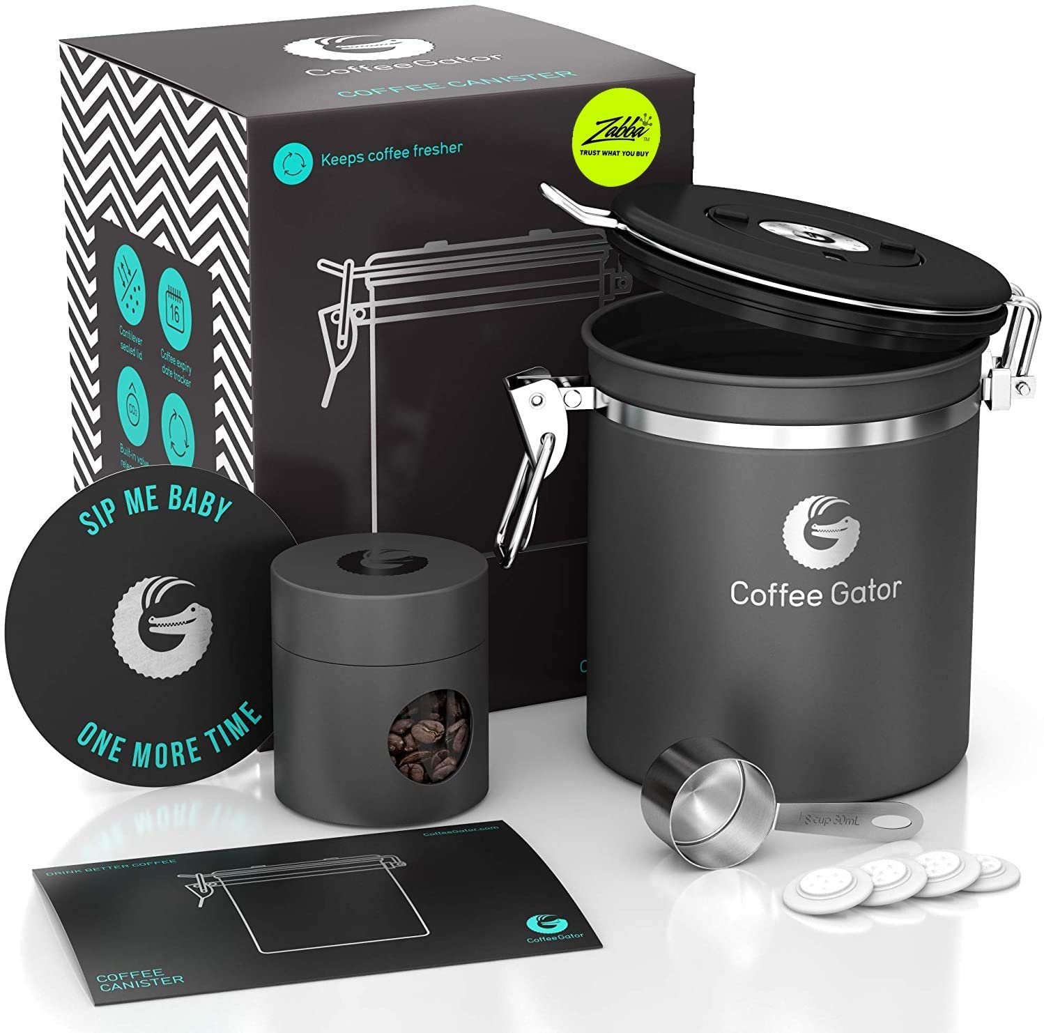 Coffee Gator BPA-Free Canister Coffee Gift