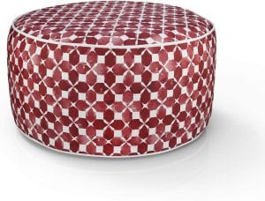 FBTS Prime Round Inflatable Patio Ottoman