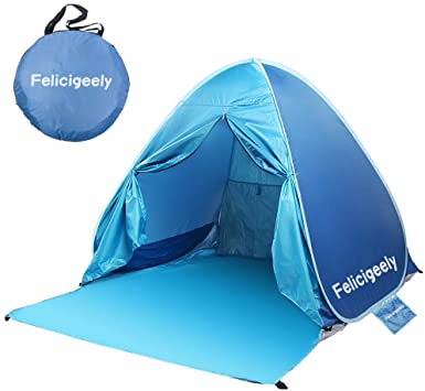 Felicigeely 50+ UPS Portable Pop Up Baby Beach Tent & Sun Shelter