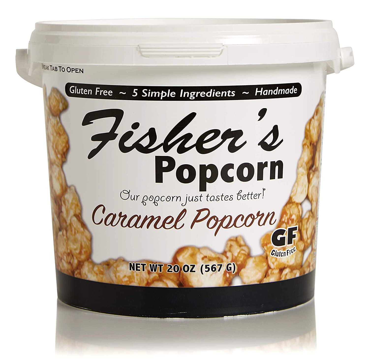 Fisher’s Popcorn Handmade Caramel Popcorn, 20-Ounce