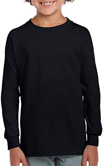 Gildan Classic Seamless Long-Sleeve T-Shirt For Boys, 2-Pack