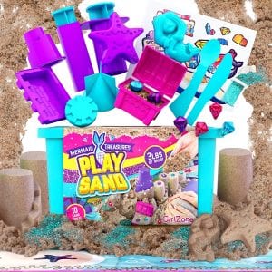 GirlZone Mermaid Treasures Kinetic Sand For Kids