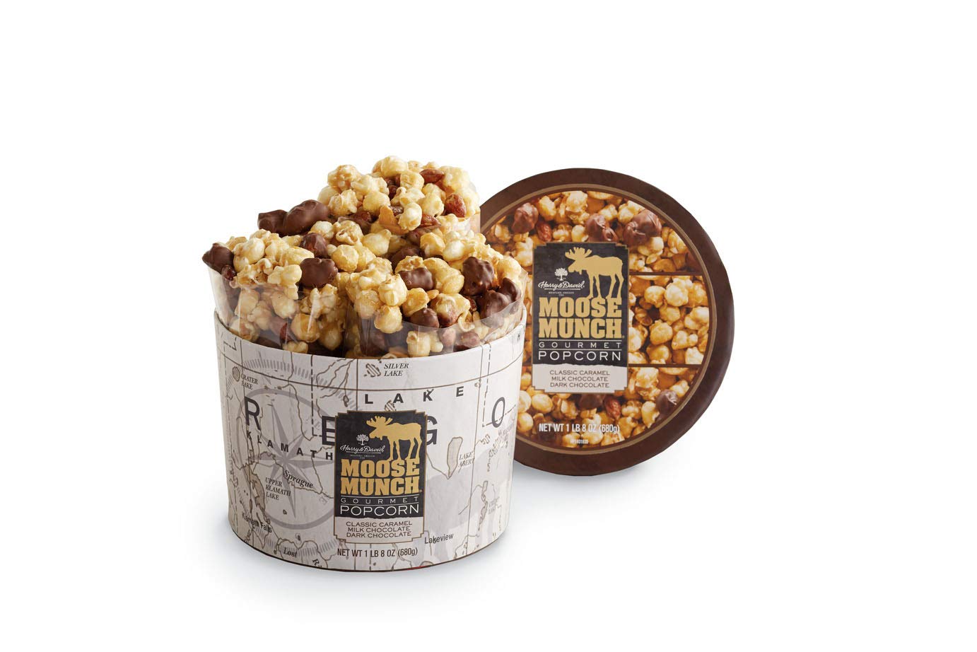 Harry & David Moose Munch Classic Gift Popcorn Tin, 24-Ounce