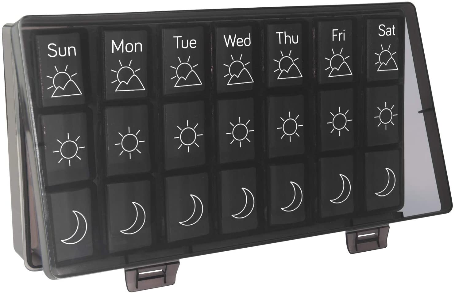 Hinotori On-The-Go Pill Organizer 3-Times-A-Day