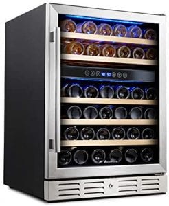 Kalamera Wooden Shelves Wine Cooler Refrigerator