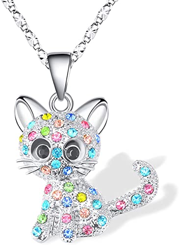 Lanqueen Kitty Cat Pendant Necklace