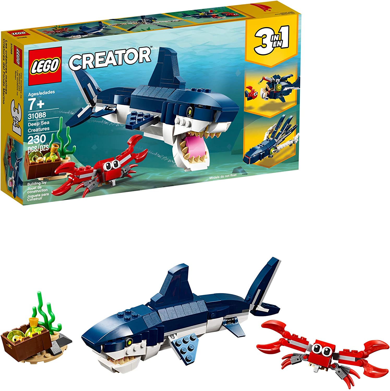 LEGO Rebuilding Deep Sea Creatures 7-Year-Old Boys’ Toy