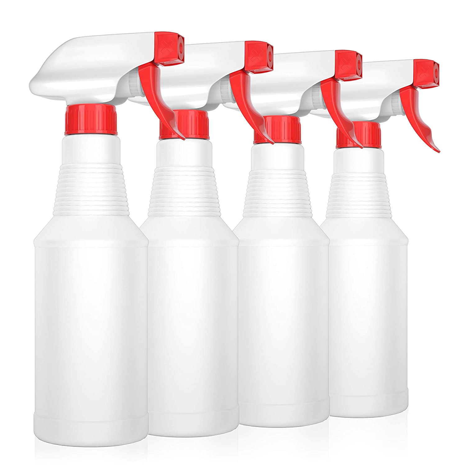 LiBa Adjustable Nozzle Spray Bottle, 4-Pack