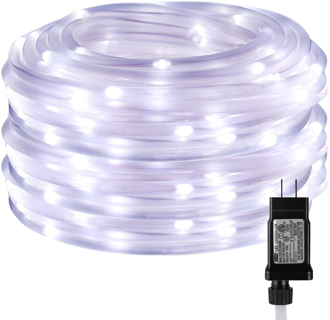 Lighting EVER Automatic Outdoor LED Rope Lights, 33-Foot