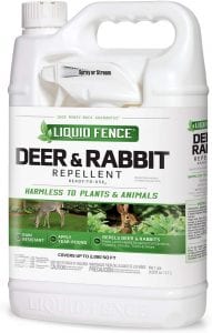 Liquid Fence Rain Resistant Rabbit & Deer Repellent, 1-Gallon