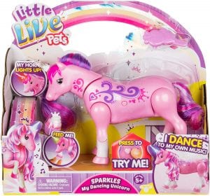 Little Live Pets Groom Me Dancing Unicorn Girls’ Toy, Age 7