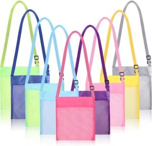 Maitys Portable Oxford Cloth Beach Bags For Kids, 9-Pack