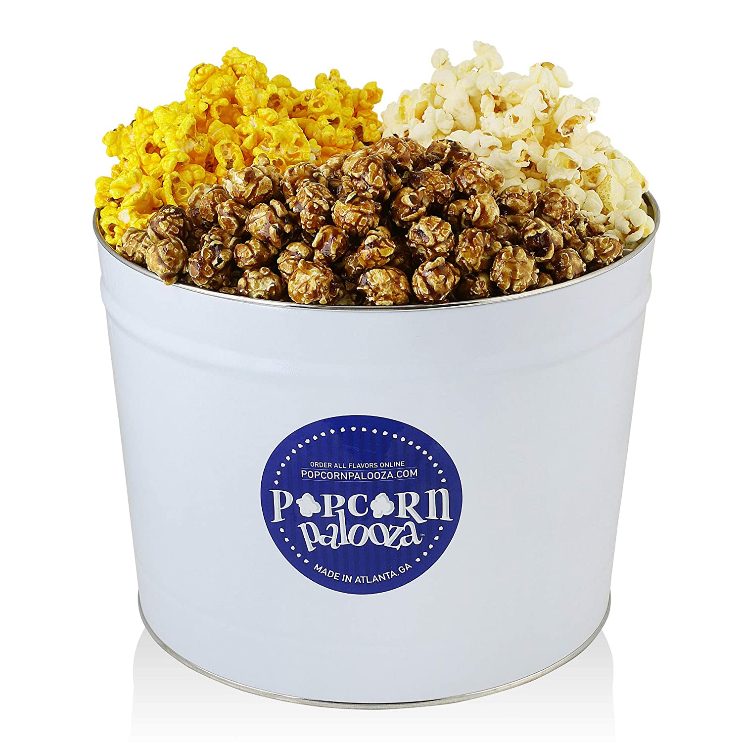 Popcorn Palooza Variety Flavors Gourmet Popcorn Tin, 2 Gallon