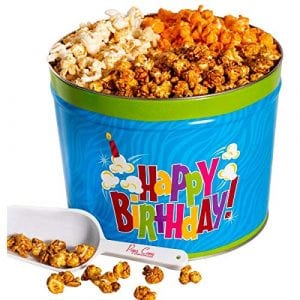 Pops Corn Happy Birthday Gourmet Popcorn Tin, 2 Gallon