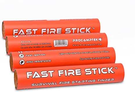 Procamptek Survival Emergency Fire Starter Sticks, 2-4-Pack