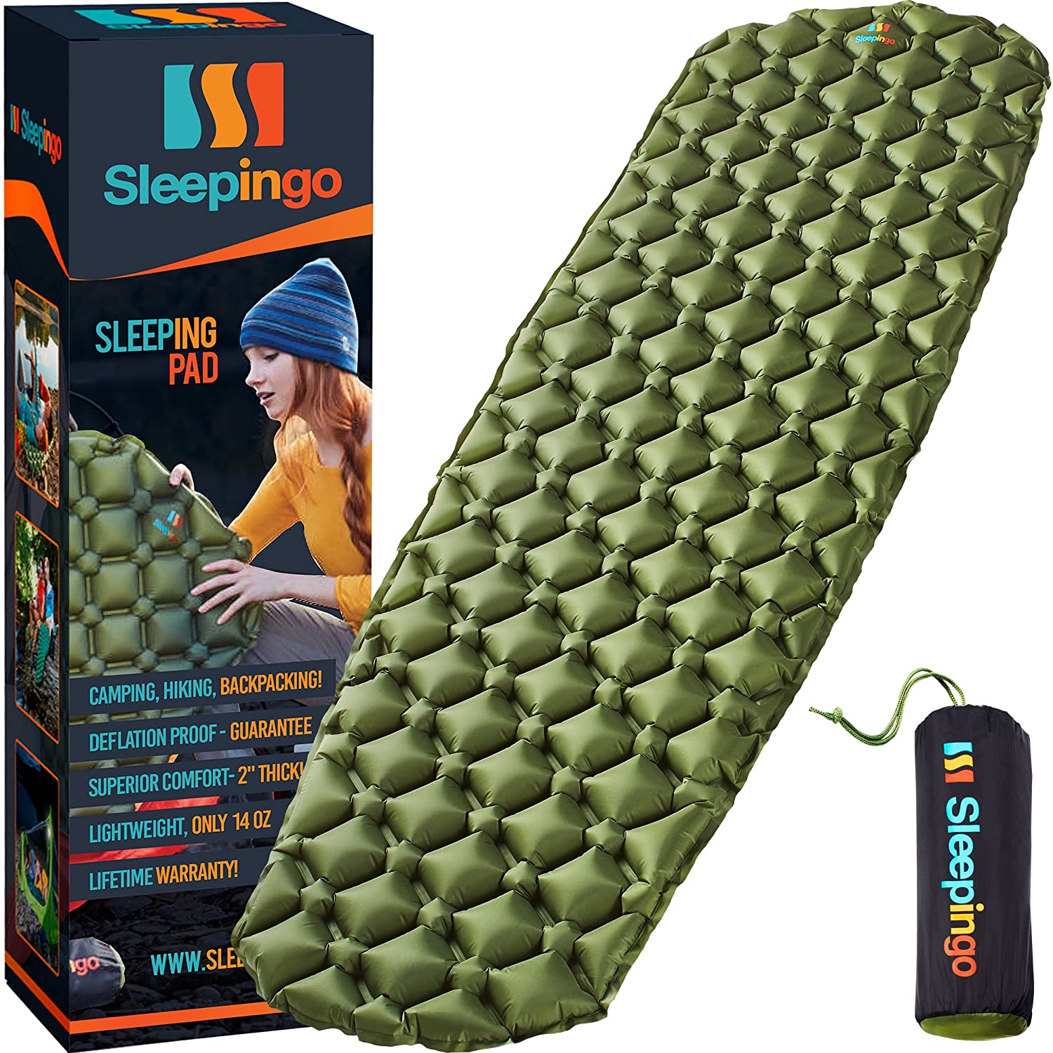 Sleepingo Waterproof Ergonomic Sleeping Pad