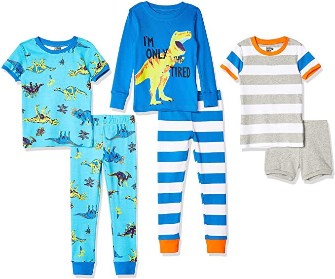 Spotted Zebra Mix & Match Kids’ Pajamas, 6-Piece