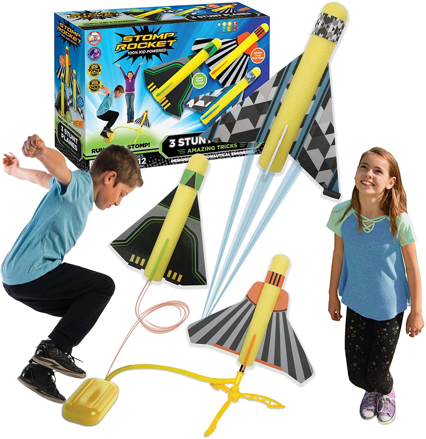 Stomp Rocket Science Stomp Rocket Launcher 6-Year-Old Boy Toy