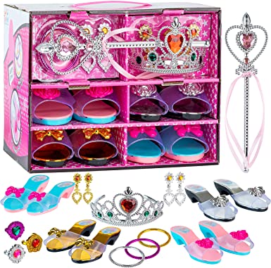 Toyvelt Princess Dress Up & Play Shoe Jewelry Boutique