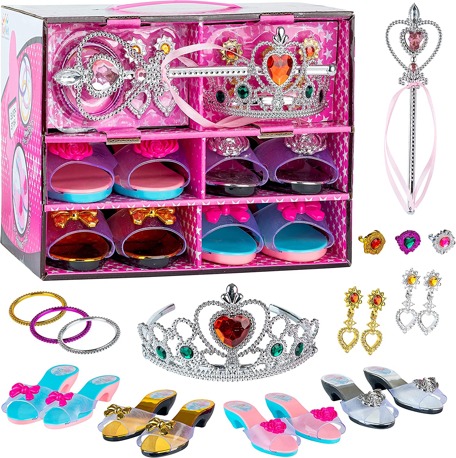 Toyvelt Princess Dress Up & Jewelry Boutique Little Girls’ Toys