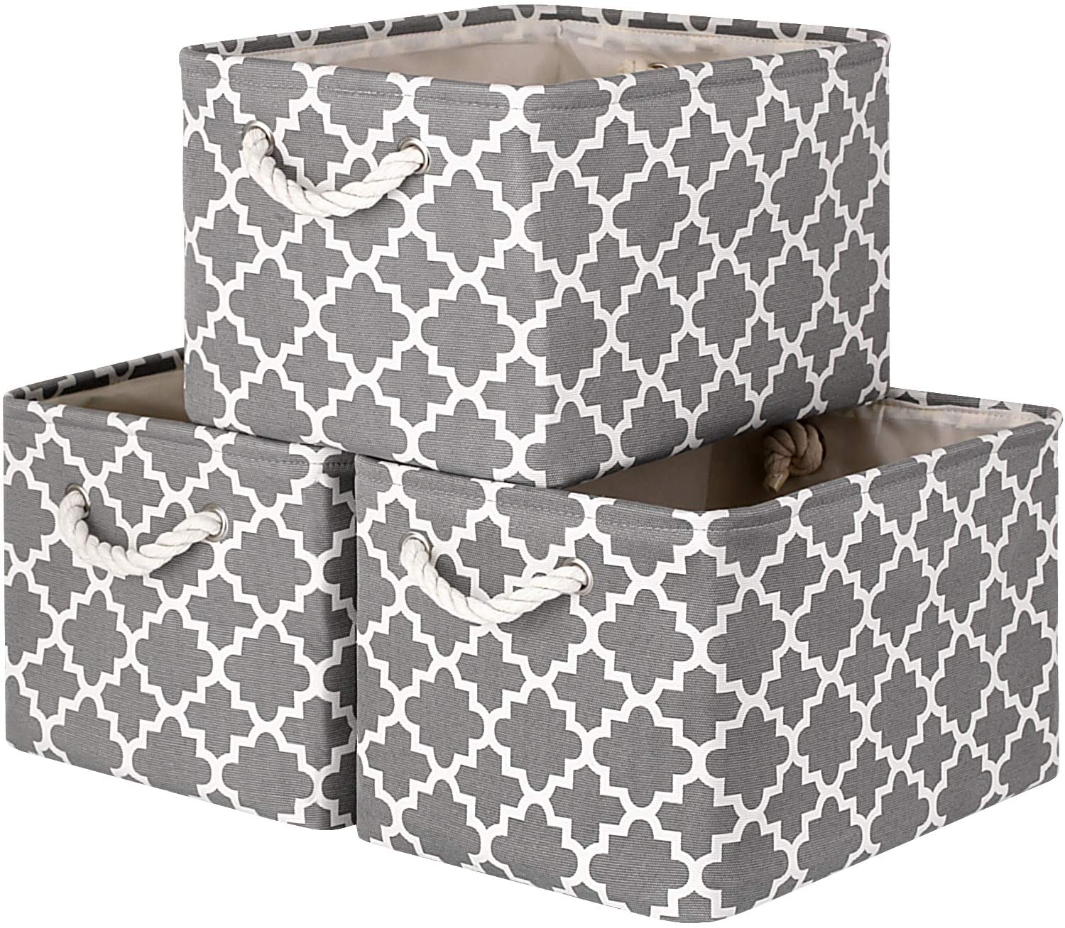 WISELIFE Collapsible Storage Bins, 3-Pack