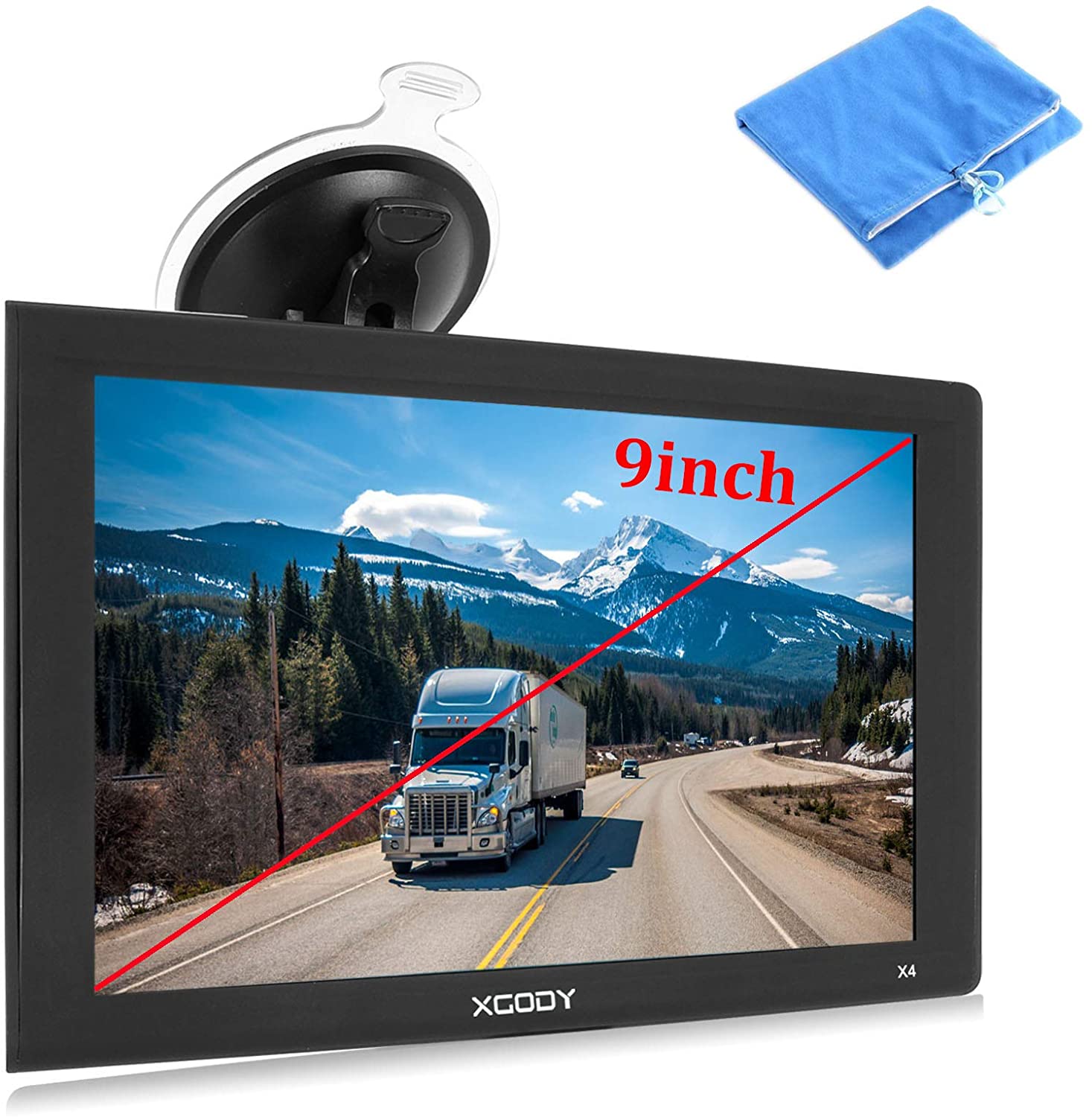 Live Voice Navigation 7 inch 256MB-8GB HD Touch Screen Car GPS Free Lifetime Map Updates GPS Navigation for Car Fast Positioning，Support Speed and Red Light Warning 