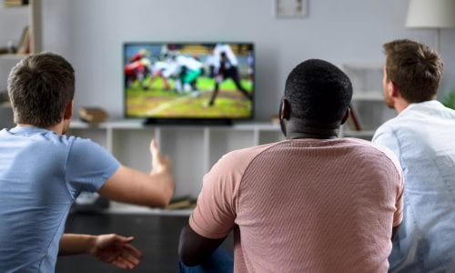Friends Watch Sports on TV