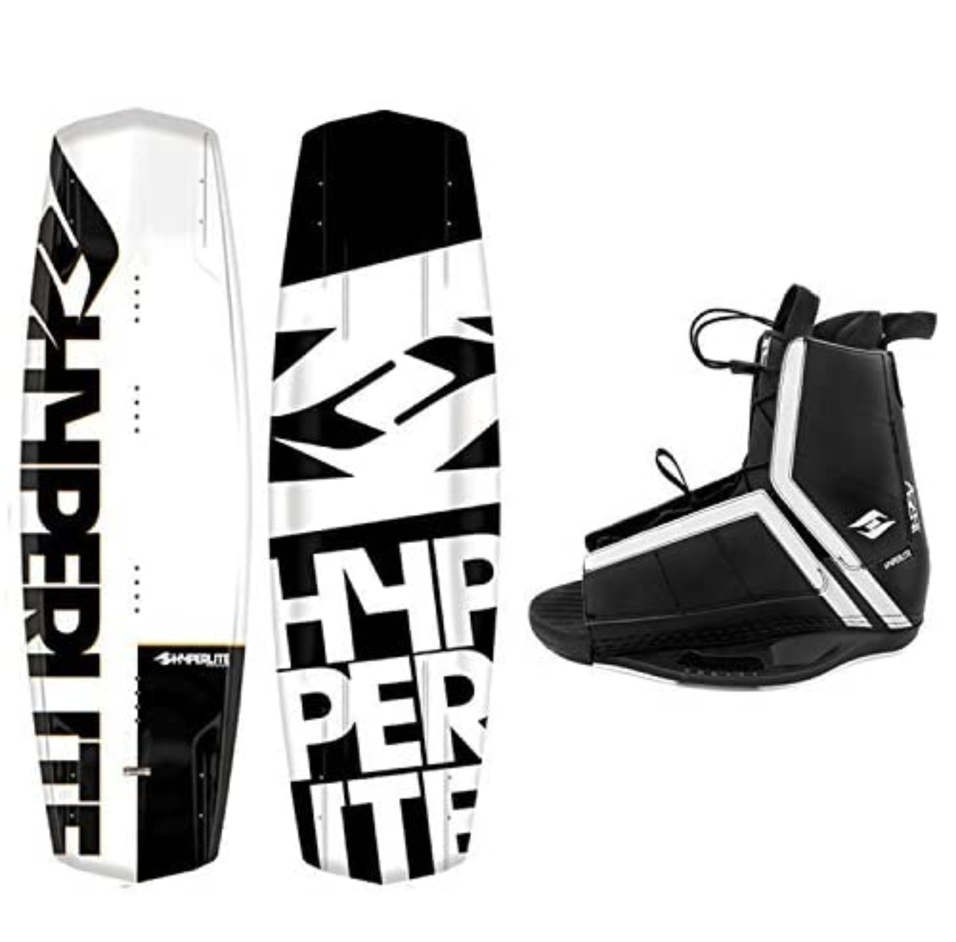 Hyperlite Agent Removable Fin Bindings Wakeboard
