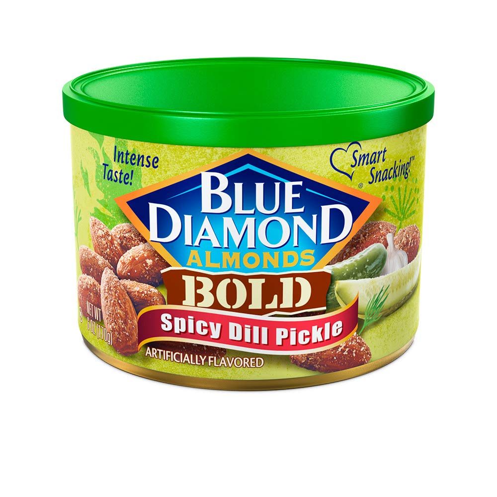 Blue Diamond Almonds Bold & Spicy Pickle Nuts, 6-Ounce