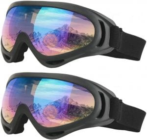 COOLOO Anti-Glare Ski Goggles, 2-Pack