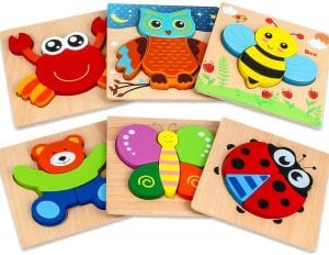 Dreampark Learning Animal Toddler Puzzles, 6-Pack