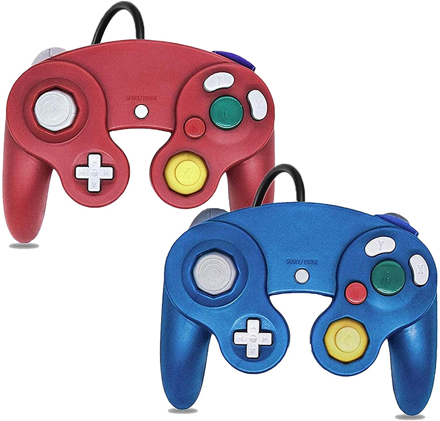 FIOTOK Classic Wired Gamecube Controller, 2-Pack