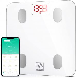 FITINDEX Digital Body Fat Monitor Smart Bathroom Scale