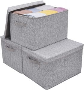 GRANNY SAYS Rectangular Fabric Storage Containers, 3-Pack