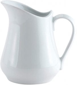 Harold Import Co. Porcelain Creamer Pitcher With Handle, 16-Ounce