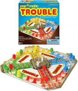 Hasbro Pop-O-Matic Trouble Board Game For 5-Year-Olds