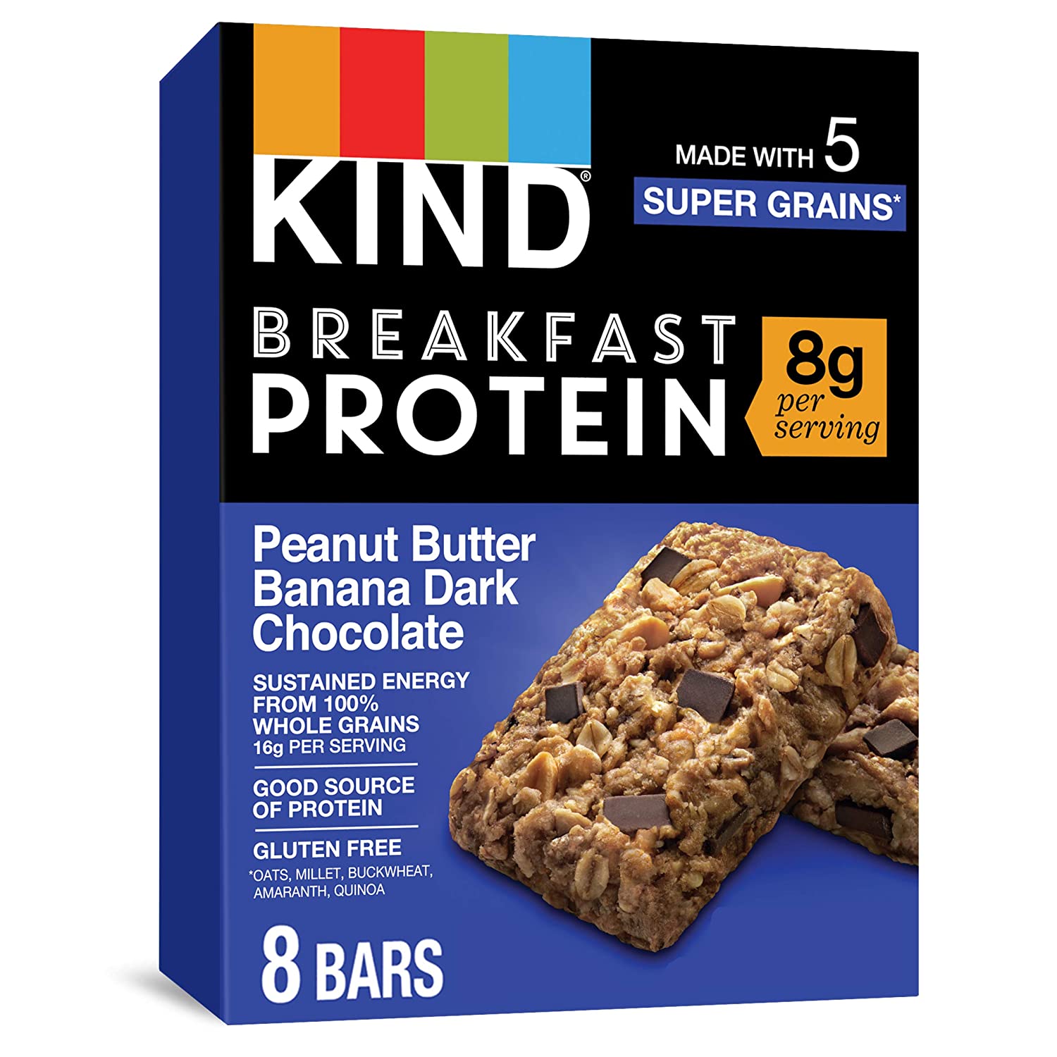 KIND Super Grains Protein Bars For Breakfast, 64-Count