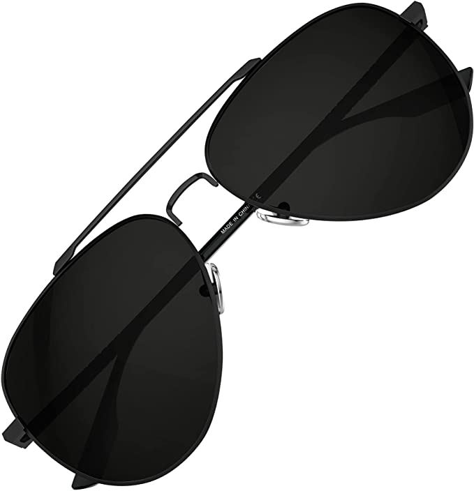 LUENX Metal Framed Lightweight Men’s Aviator Sunglasses