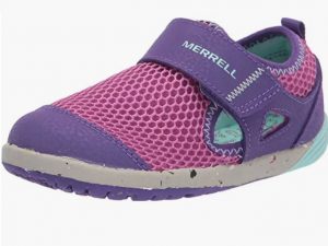 Merrell Hook & Loop Rubber Water Shoes For Toddler Girls