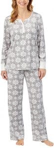 Nautica 2-Piece Fleece Pajamas For Women