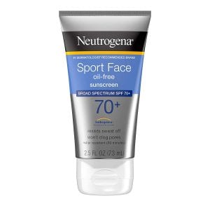 Neutrogena Sport Face Nourishing Sunscreen For Men’s Faces, SPF 70
